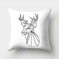 HKM-790803 Super Soft Printed Cushion Cover in Brushed Cloth and Imitation Linen, 45x45cm