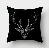 HKM-790803 Super Soft Printed Cushion Cover in Brushed Cloth and Imitation Linen, 45x45cm
