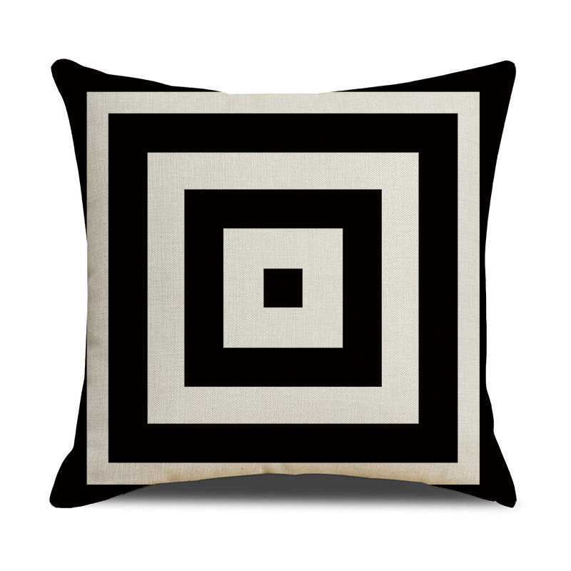 HKM-790803 Super Soft Printed Cushion Cover in Brushed Cloth and Imitation Linen, 45x45cm
