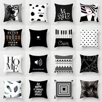 HKM-790803 Super Soft Printed Cushion Cover in Brushed Cloth and Imitation Linen, 45x45cm