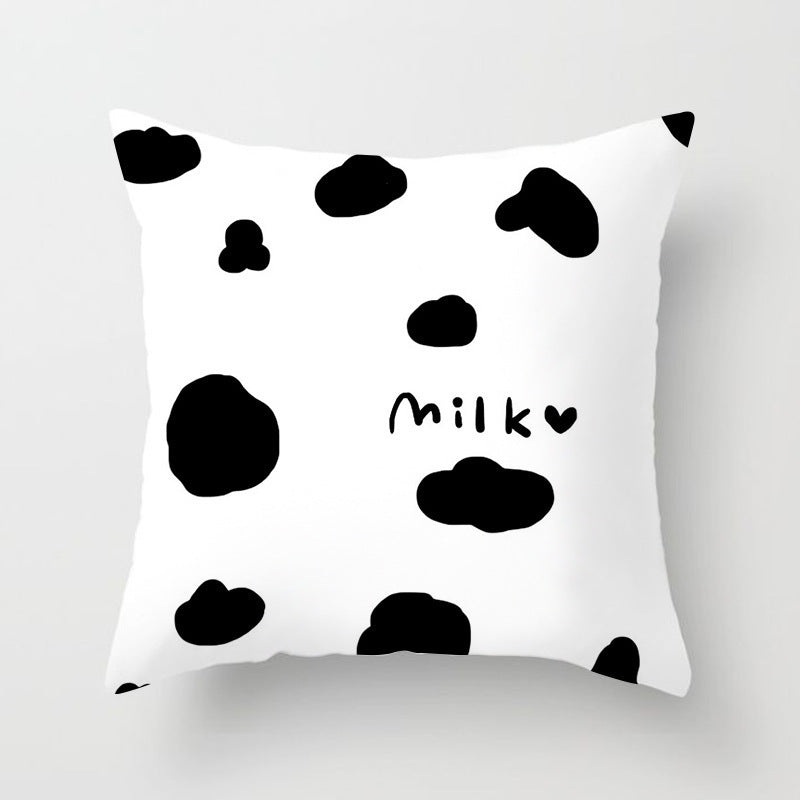 HKM-790803 Super Soft Printed Cushion Cover in Brushed Cloth and Imitation Linen, 45x45cm