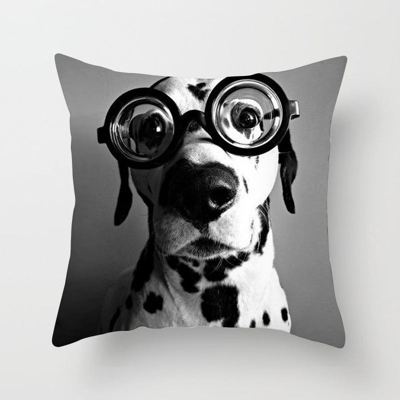 HKM-790803 Super Soft Printed Cushion Cover in Brushed Cloth and Imitation Linen, 45x45cm