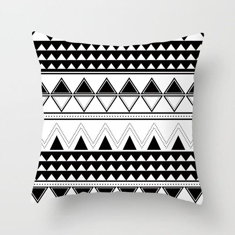 HKM-790803 Super Soft Printed Cushion Cover in Brushed Cloth and Imitation Linen, 45x45cm