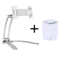 HKM-791059 Adjustable Aluminum Alloy Tablet Stand for 5-10.5 Inch Devices, 360 Degree Rotatable Holder