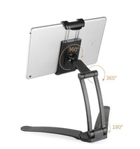 HKM-791059 Adjustable Aluminum Alloy Tablet Stand for 5-10.5 Inch Devices, 360 Degree Rotatable Holder
