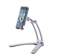 HKM-791059 Adjustable Aluminum Alloy Tablet Stand for 5-10.5 Inch Devices, 360 Degree Rotatable Holder