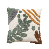 HKM-791059 Bohemian Style Tufted Geometric Pillowcase in Cotton and Linen Blend