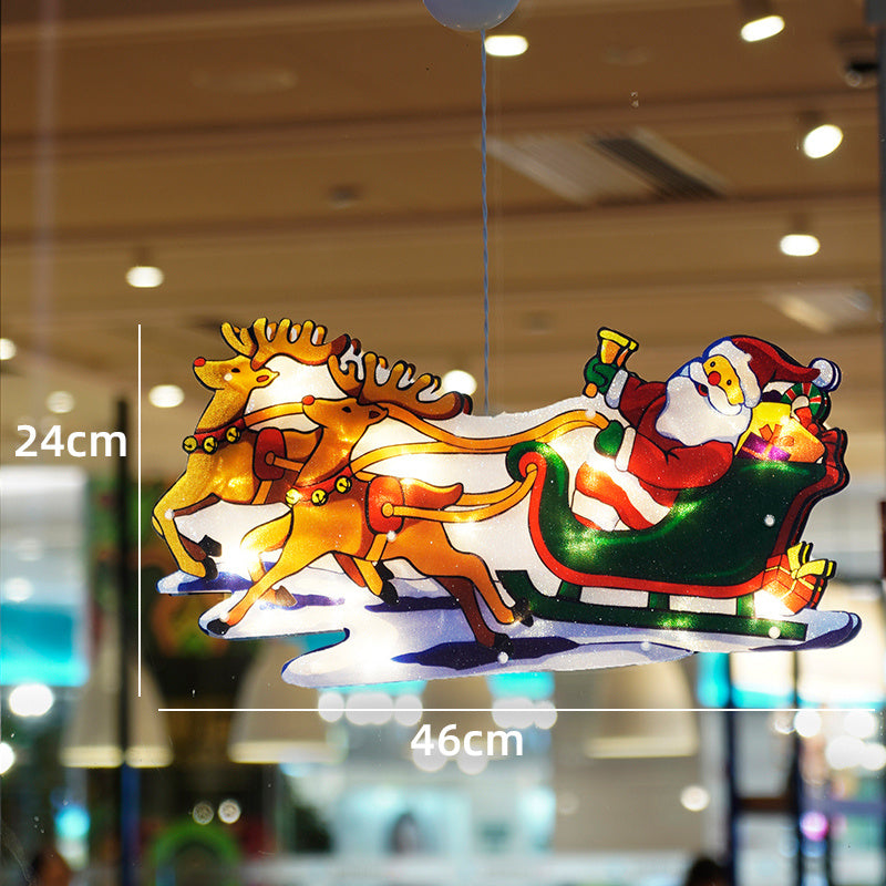 HKM-791123 Luminous Christmas Suction Cup Light for Tree and Outdoor Decoration