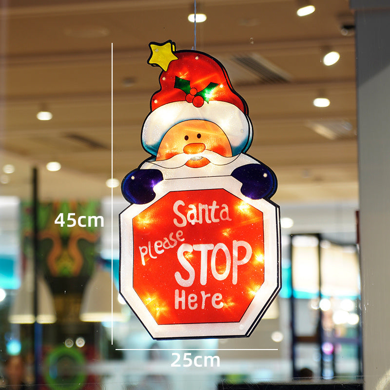 HKM-791123 Luminous Christmas Suction Cup Light for Tree and Outdoor Decoration