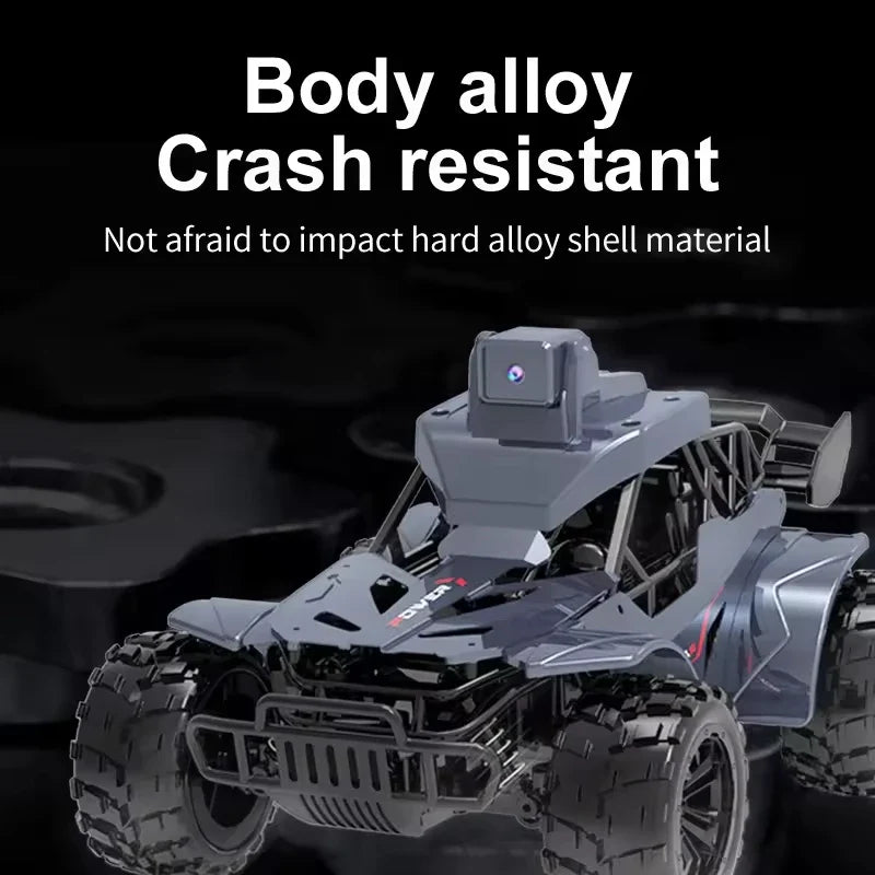 HKM-791251 Alloy Remote-Controlled Off-Road Car with Real-Time Video Transmission, Integrated Camera, and USB Charging