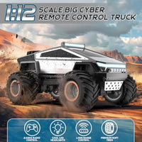 HKM-791507 Large-Scale Remote Control Cyber Truck with Lights and Music, 1:12 Scale, Off-Road Capability