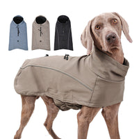 HKM-791507 Outdoor Soft Shell Jacket for Dogs – Waterproof, Stylish, and Comfortable in Rock Brown, Blue, and Black (Sizes XS-3XL)
