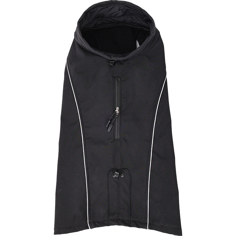 HKM-791507 Outdoor Soft Shell Jacket for Dogs – Waterproof, Stylish, and Comfortable in Rock Brown, Blue, and Black (Sizes XS-3XL)