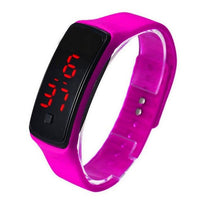HKM-791507 Silicone Digital LED Bracelet Watch for Men and Women - Waterproof Sports Style with Time and Weather Display