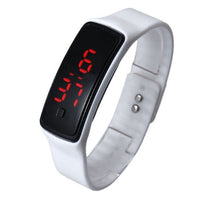 HKM-791507 Silicone Digital LED Bracelet Watch for Men and Women - Waterproof Sports Style with Time and Weather Display