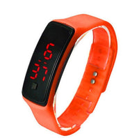 HKM-791507 Silicone Digital LED Bracelet Watch for Men and Women - Waterproof Sports Style with Time and Weather Display