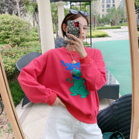 HKM-791571 Two-Legged Cartoon Print Pet Parent-Child Sweater in Multiple Colors