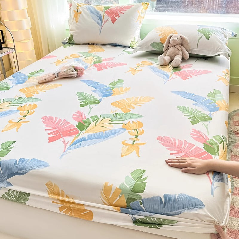 KTX-791635 Cartoon Anime Pure Cotton Fitted Bed Sheet - Multiple Sizes Available