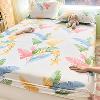 HKM-791635 Cartoon Anime Pure Cotton Fitted Bed Sheet - Multiple Sizes Available