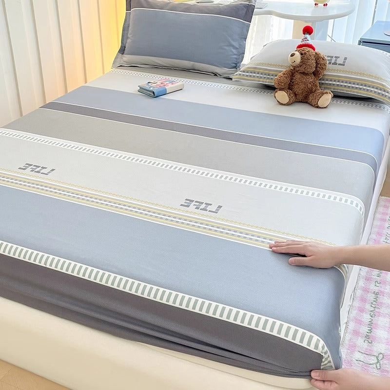 KTX-791635 Cartoon Anime Pure Cotton Fitted Bed Sheet - Multiple Sizes Available