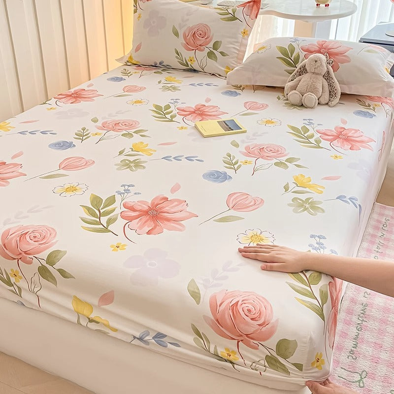 KTX-791635 Cartoon Anime Pure Cotton Fitted Bed Sheet - Multiple Sizes Available