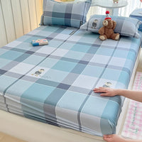 HKM-791635 Cartoon Anime Pure Cotton Fitted Bed Sheet - Multiple Sizes Available