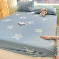 HKM-791635 Cartoon Anime Pure Cotton Fitted Bed Sheet - Multiple Sizes Available
