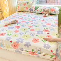 HKM-791635 Cartoon Anime Pure Cotton Fitted Bed Sheet - Multiple Sizes Available