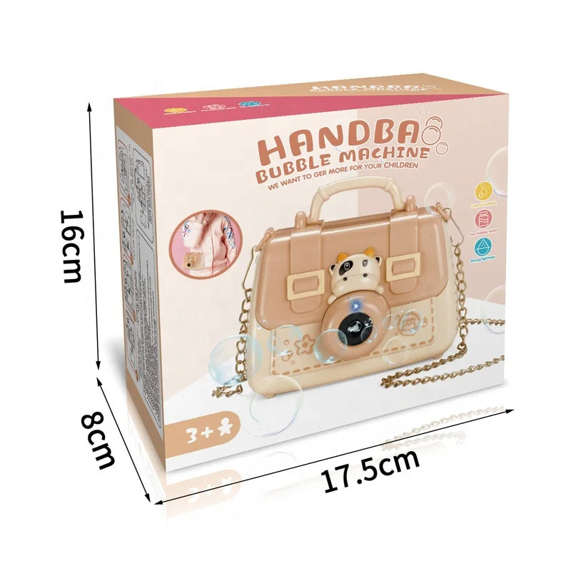 HKM-791635 Electric Battery Operated Bubble Machine for Kids - Summer Fun Blowing Toy, Ages 5-13