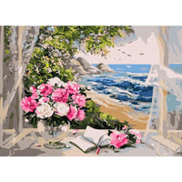 HKM-791827 Hand-Painted DIY Landscape Painting Set with Environmentally Friendly Acrylic Pigment