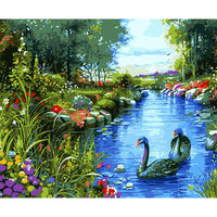 HKM-791827 Hand-Painted DIY Landscape Painting Set with Environmentally Friendly Acrylic Pigment