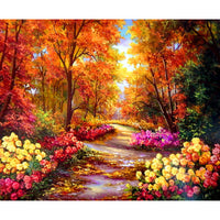HKM-791827 Hand-Painted DIY Landscape Painting Set with Environmentally Friendly Acrylic Pigment