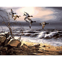 HKM-791827 Hand-Painted DIY Landscape Painting Set with Environmentally Friendly Acrylic Pigment