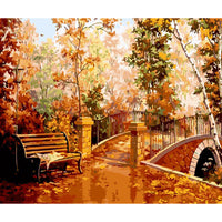 HKM-791827 Hand-Painted DIY Landscape Painting Set with Environmentally Friendly Acrylic Pigment