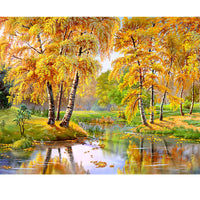 HKM-791827 Hand-Painted DIY Landscape Painting Set with Environmentally Friendly Acrylic Pigment