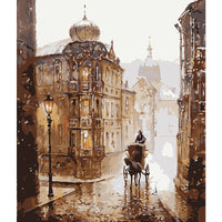 HKM-791827 Hand-Painted DIY Landscape Painting Set with Environmentally Friendly Acrylic Pigment