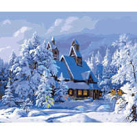 HKM-791827 Hand-Painted DIY Landscape Painting Set with Environmentally Friendly Acrylic Pigment