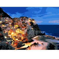 HKM-791827 Hand-Painted DIY Landscape Painting Set with Environmentally Friendly Acrylic Pigment