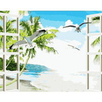 HKM-791827 Hand-Painted DIY Landscape Painting Set with Environmentally Friendly Acrylic Pigment