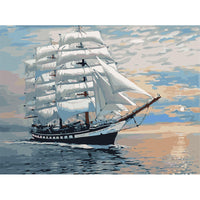 HKM-791827 Hand-Painted DIY Landscape Painting Set with Environmentally Friendly Acrylic Pigment