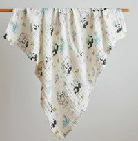 HKM-791827 Soft Combed Cotton Gauze Baby Blanket - 110 x 110 cm Towel Blanket
