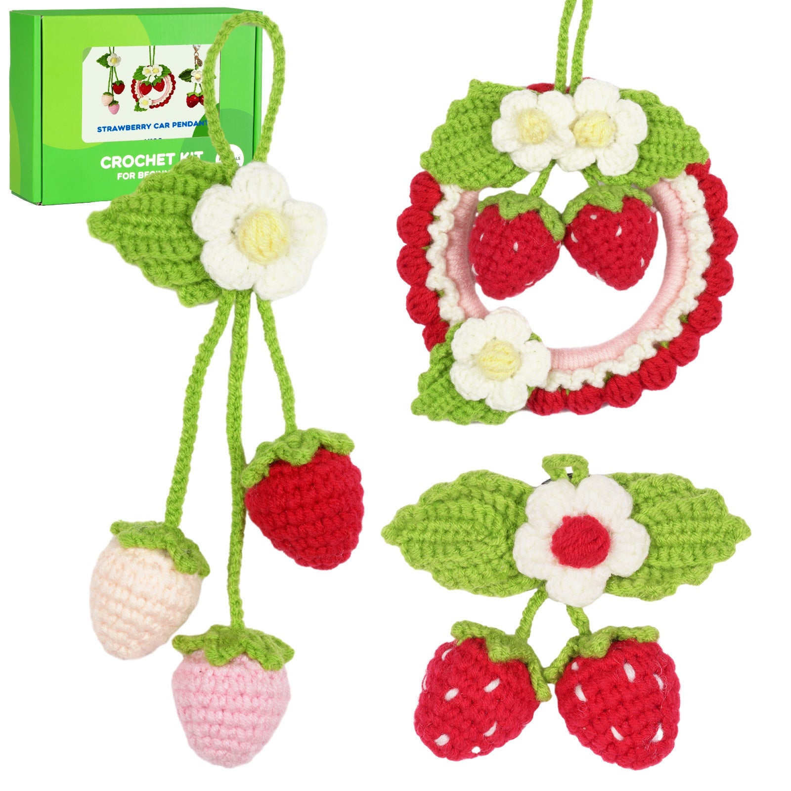HKM-791955 Crochet Doll Material Pack for Knitting Wool Ornaments – Bohemian and Japanese Styles