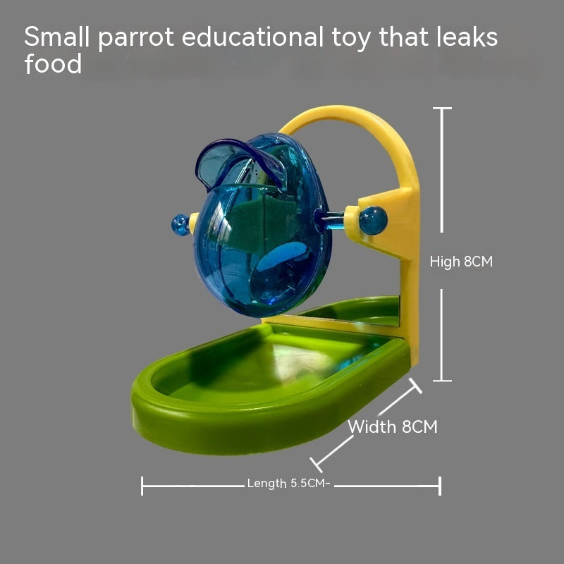 HKM-792083 Parrot Food Leakage Training Toy - Durable and Safe Foraging Feeder for Birds and Small Pets