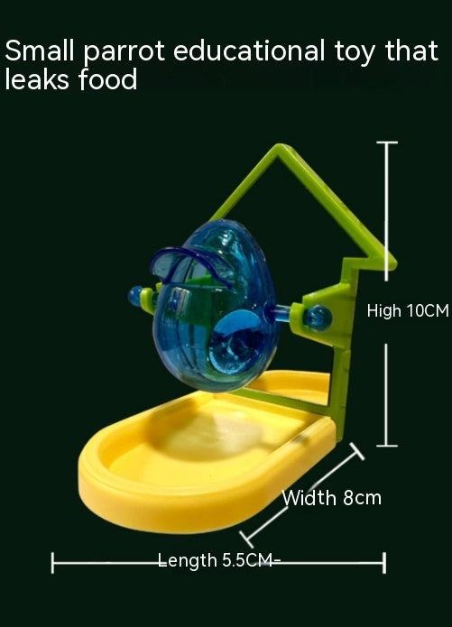 HKM-792083 Parrot Food Leakage Training Toy - Durable and Safe Foraging Feeder for Birds and Small Pets