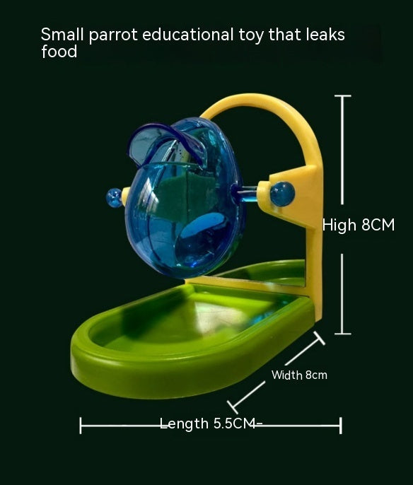 HKM-792083 Parrot Food Leakage Training Toy - Durable and Safe Foraging Feeder for Birds and Small Pets
