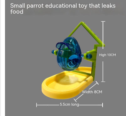 HKM-792083 Parrot Food Leakage Training Toy - Durable and Safe Foraging Feeder for Birds and Small Pets