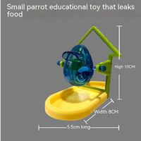HKM-792083 Parrot Food Leakage Training Toy - Durable and Safe Foraging Feeder for Birds and Small Pets