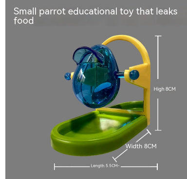 HKM-792083 Parrot Food Leakage Training Toy - Durable and Safe Foraging Feeder for Birds and Small Pets