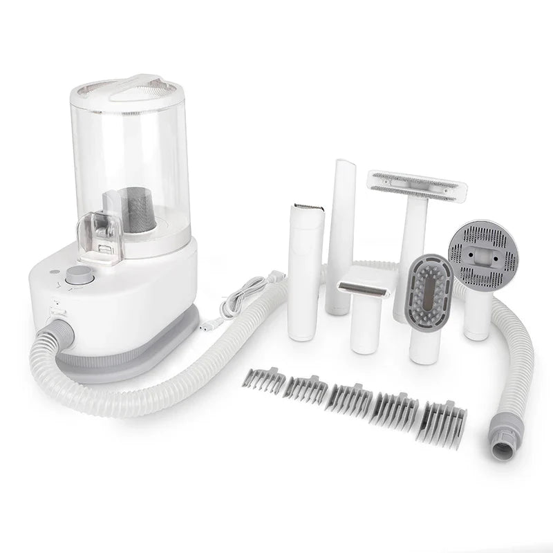 KTX-792083 Pet Grooming Kit with Vacuum Electric Trimmer and Hair Dryer for Cats