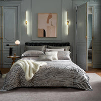 HKM-792147 Jacquard Cotton Four-Piece Bedding Set with Floral Design in Standard and Plus Sizes